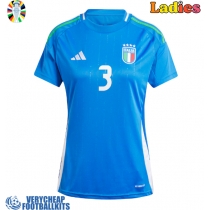 Italy Federico Dimarco #3 Replica Home Shirt Ladies Euro 2024 Short Sleeve